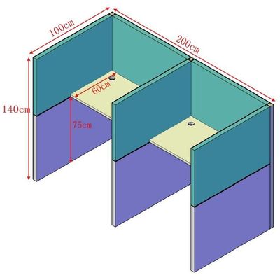 Office Building Modular Office Furniture Set for Bureau de Travail and Mail Packing