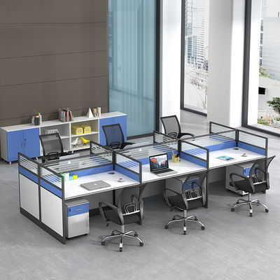 Simple Office Workstation Combination of Desk Chair and Partition for Productivity