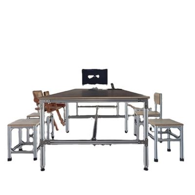 Conference Table Rectangular Solid Wood Style Commercial Office Computer Desk Workstation