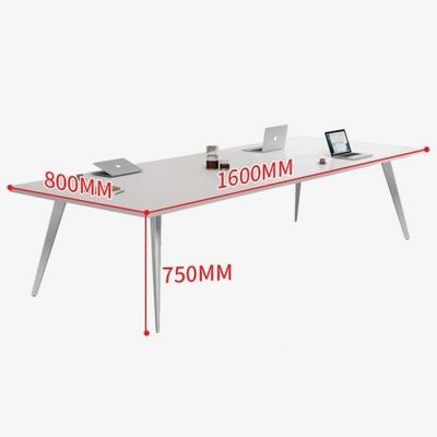 Modern White Conference Table for Office Training and Negotiation in Shopping Center