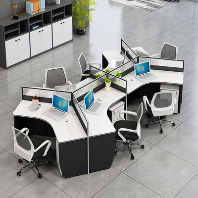 Commercial Office Cubicle Furniture Simple Wooden Desk with ISO9001/ISO14001 Certificate