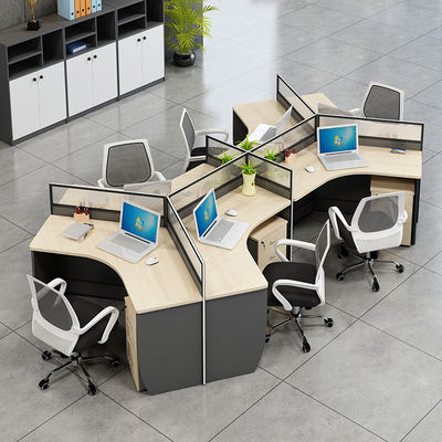Commercial Office Cubicle Furniture Simple Wooden Desk with ISO9001/ISO14001 Certificate