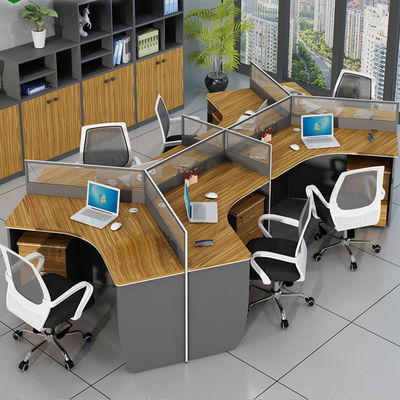 Commercial Office Cubicle Furniture Simple Wooden Desk with ISO9001/ISO14001 Certificate