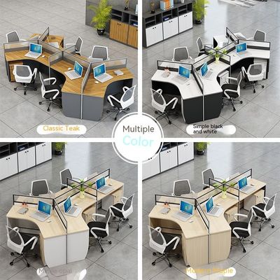 Commercial Office Cubicle Furniture Simple Wooden Desk with ISO9001/ISO14001 Certificate