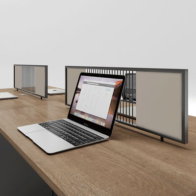Minimalist Four Person Office Workstation with Wooden Melamine Surface Desk and Chair