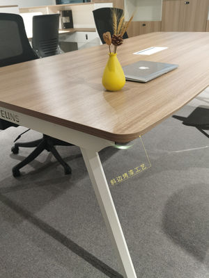 Customized Size Rectangle Metal Legs Meeting Table Boardroom Tables Modern Conference Table