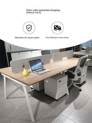 Modern Office Furniture MDF Panel Office Tables and Chairs Set for Staff Desk