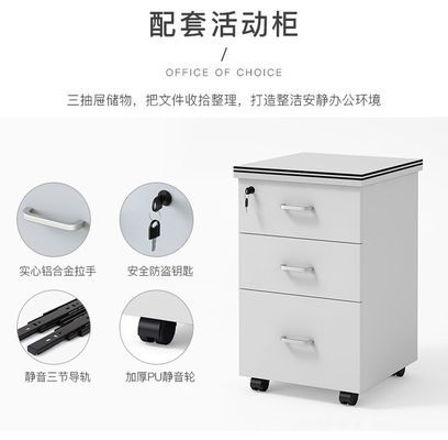 Straight Hair Office Staff Work Table And Chair Combination for Office Screen Desk