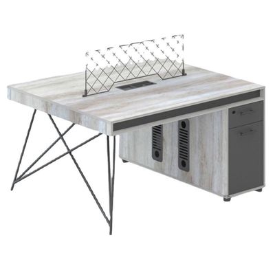 Solid Wood Industrial Style Office Staff Desk with Customized Colors and Mail Packing