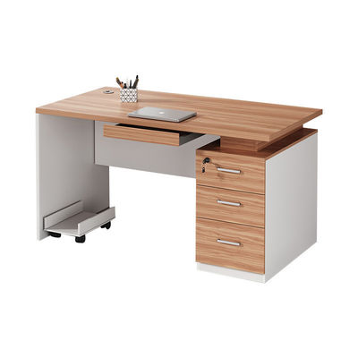 Simple Solid Wood Single Staff Desk Modern Office Computer Table for Home and Learning