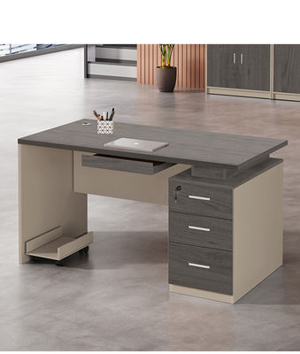 Simple Solid Wood Single Staff Desk Modern Office Computer Table for Home and Learning