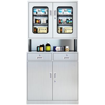 90*40*180cm Specifications Stainless Steel Medicine Cabinet for Hospital and Clinic
