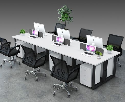 Metal Legs Modern Multi-Person Desk Set for Customer Required Office Organization