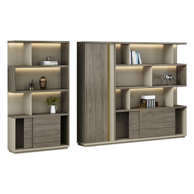 Modern Office File Cabinet Wooden Boss Background Cabinet Set