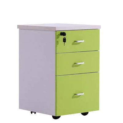 Modern Furniture Style Solid Wood Lockable Office File Cabinet with Push-pull Design