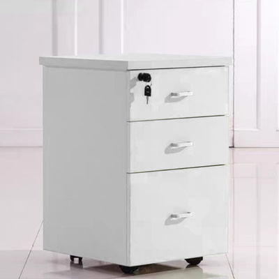 Modern Furniture Style Solid Wood Lockable Office File Cabinet with Push-pull Design