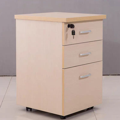 Modern Furniture Style Solid Wood Lockable Office File Cabinet with Push-pull Design