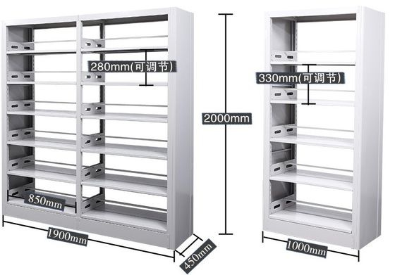 Office Furniture Steel Bookshelf for School Library Double Single Side Payment Term T/T