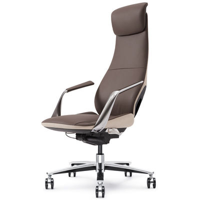 Office Building Chair with Ergonomic Design and Synthetic Leather Material Business