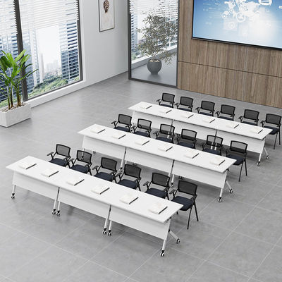 Office Furniture Specific Mobile Folding Conference Training Table with Wheels on Wheels