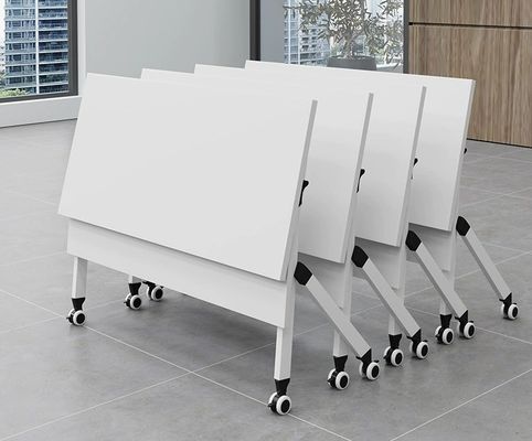 Office Furniture Specific Mobile Folding Conference Training Table with Wheels on Wheels