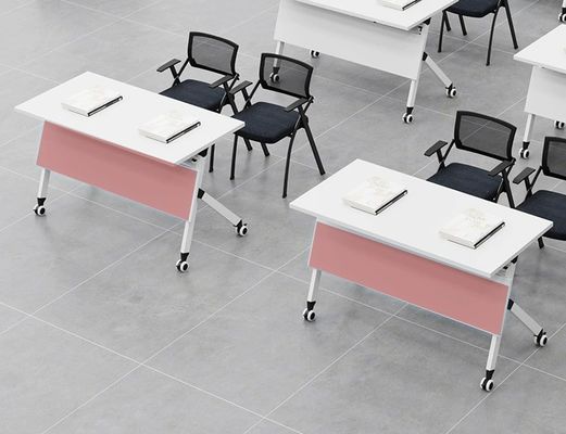 Office Furniture Specific Mobile Folding Conference Training Table with Wheels on Wheels