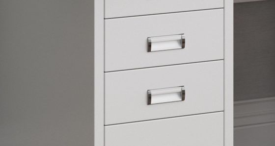 Commercial Furniture Steel Office Computer Desk Single with Locking Drawer Durable