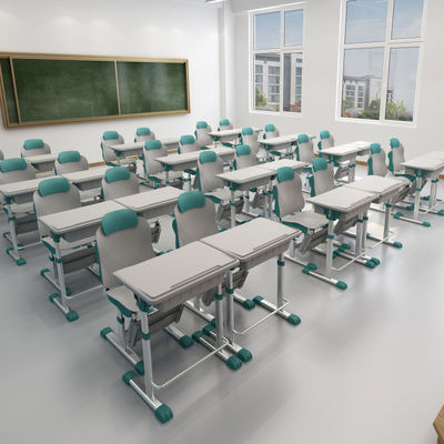 Modern Design Study Reclinable Adjustable Desk and Chair Set for School Home Training