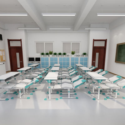 Modern Design Study Reclinable Adjustable Desk and Chair Set for School Home Training