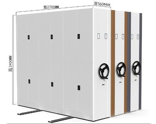 Movable Manual File Cabinet Intensive Shelf For Customer Provided Archives