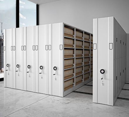 Movable Manual File Cabinet Intensive Shelf For Customer Provided Archives