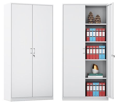 Modern White Office Furniture Filing Cabinet with Multi-drawer Steel Storage and Lock