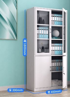 Modern White Office Furniture Filing Cabinet with Multi-drawer Steel Storage and Lock