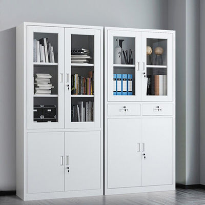 Streamline Office Data Management with this Metal Filing Cabinet and Storage Rack