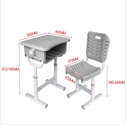 Children/Kids Plastic Desk and Chair Set for School Study ISO9001 ISO14001 Certified