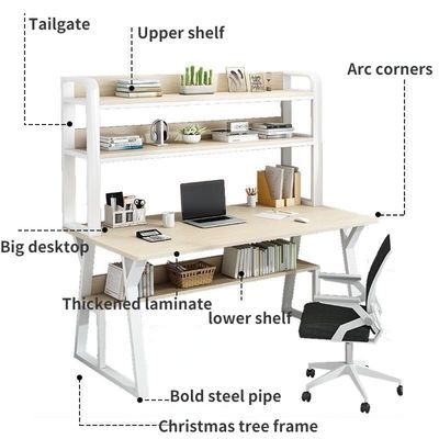 Mail Packing N Computer Desk Bookshelf Study Table Modern Office Workstation Furniture