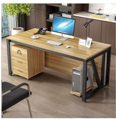 Solid Wood Office Study Desk Side Table Morden Office Workstation Fruniture for Gaming