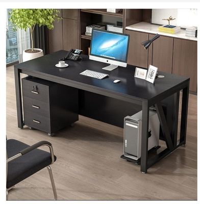 Solid Wood Office Study Desk Side Table Morden Office Workstation Fruniture for Gaming