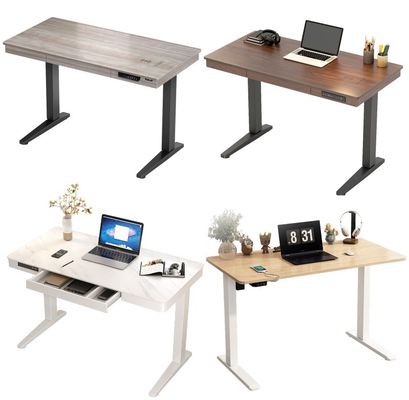 Unique Office Desk for Standing and Free Laptop Less Than 50db Noise Stainless Steel