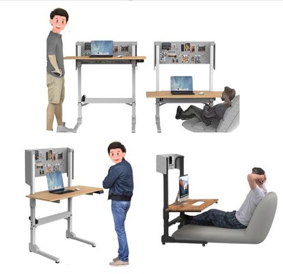 Office Furniture Pneumatic Standing Lifting Desk for Height Adjustment in Kitchen