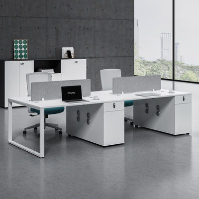 Customized Shape Desk Workstations Open Employee Desk and Chair Sets for Your Office