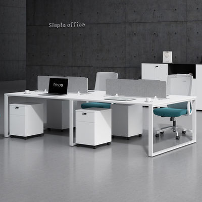 Customized Shape Desk Workstations Open Employee Desk and Chair Sets for Your Office