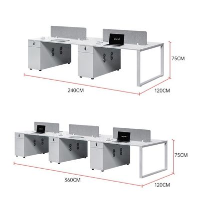 Customized Shape Desk Workstations Open Employee Desk and Chair Sets for Your Office