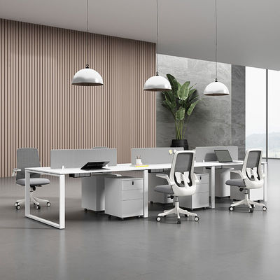 Open Working Area Office Furniture Workstations with Melamine Surface Wooden Type