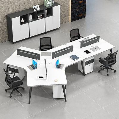Modern Open Working Area Office Workstations with Customizable Desk and 2 / 4 / 6 Seats