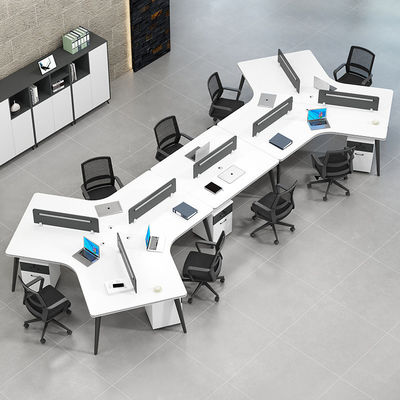 Modern Open Working Area Office Workstations with Customizable Desk and 2 / 4 / 6 Seats