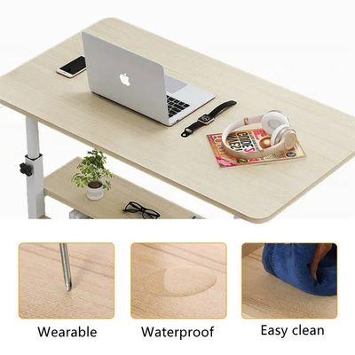 Wood Desktop Laptop Desk for Modern Office Height Adjustable Portable Computer Table