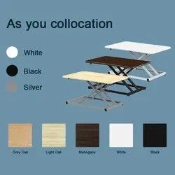 Stainless Steel Standing Folding Lift Table Adjustable Height Office Computer Desk