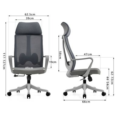 Mail Packing High Back Home Revolving Ergonomic Fabric Office Chair For Manager