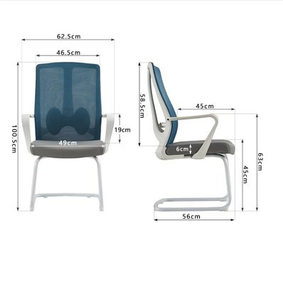 Big Boss Modern Fabric Office Chair with Adjustable Lumbar Support and Metal Base